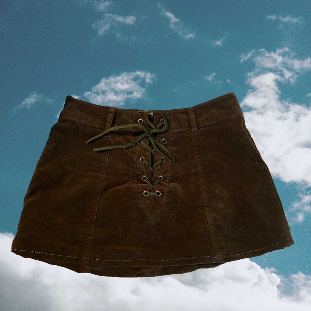 goth brown fairy short skirt